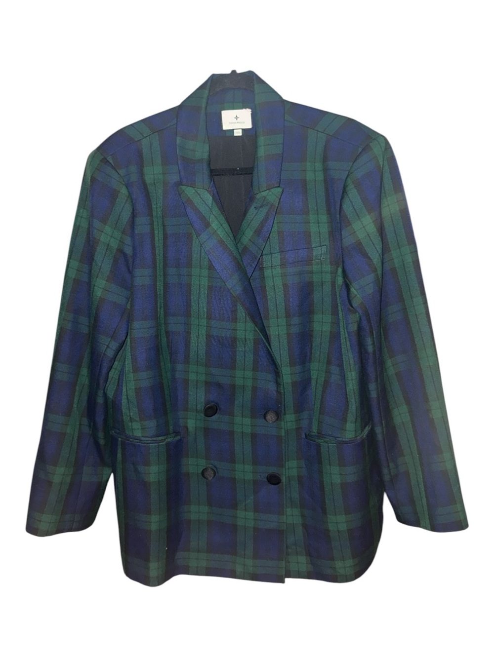 TUCKERNUCK tartan double breasted blazer size XXXL